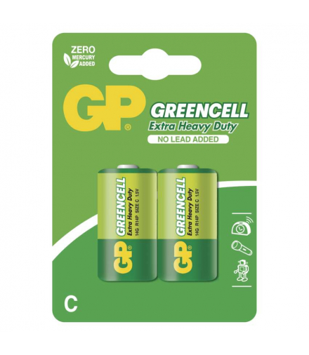 GP Bateria cynkowa GREENCELL C (R14) 2BL GP B1231