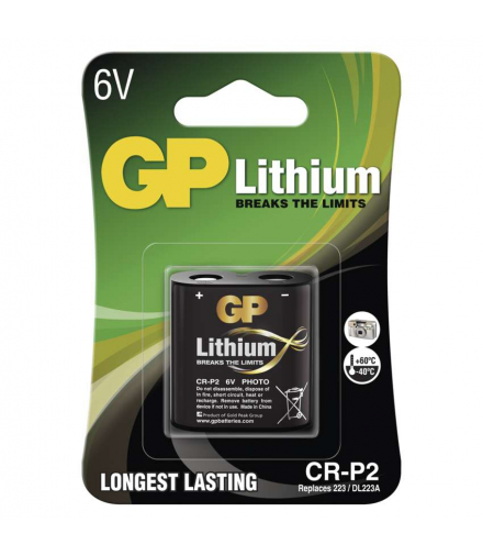 GP Bateria litowa CR-P2, 6V, 1BL GP B1502