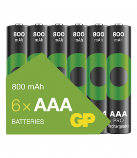 GP Akumulatorek ReCyko Pro AAA (HR03), 1.2V, 800mAh, 6PP *MPP GP B2618V