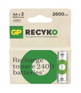 GP Akumulatorek ReCyko 2600 AA (HR6), 1.2V, 2600mAh, 2PP *MPP GP B25272