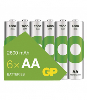 GP Akumulatorek ReCyko 2600 AA (HR6), 1.2V, 2600mAh, 6PP *MPP GP B2527V