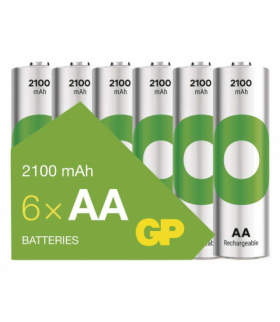 GP Akumulatorek ReCyko 2100 AA (HR6), 1.2V, 2100mAh, 6PP *MPP GP B2521V