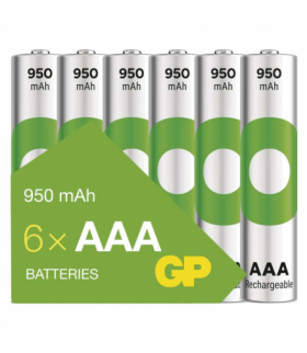 GP Akumulatorek ReCyko 950 AAA (HR03), 1.2V, 950mAh, 6PP *MPP GP B2511V