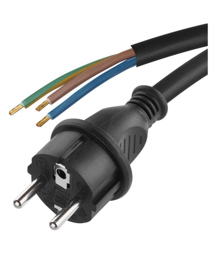 Elastyczny przewód gumowyneoprenowy 3×1mm2, 5m, czarny EMOS S03150N