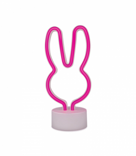 Neon na podstawce LED KRÓLICZEK różowy USB-C FSC-10 Forever Light RTV200096