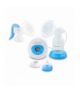 Laktator elektryczny/ręczny 2w1 gemelos niebieski Esperanza ESP-ECM003B