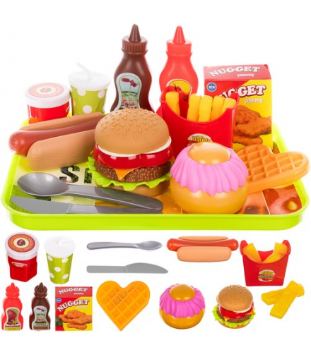 Fast food zestaw zabawkowy ISO TRADE 00011475
