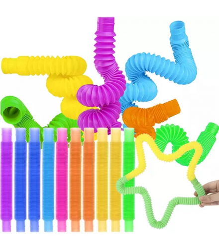 Rurki tuby sensoryczne 10szt. Kruzzel 19739 KRUZZEL 00019739