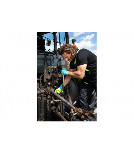 ULLER rękawice powlekane latexem niebiesko/zielone 7 Hogert HT5K771-7