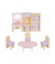 Zestaw mebelków drewnianych dla lalek ISO TRADE 22609 00022609