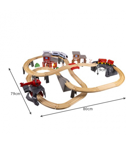 Kolejka drewniana pociąg Kruzzel 22754 00022754
