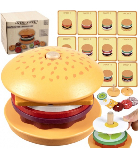 Burger drewniany, zabawka dla dzieci Kruzzel 22673 00022673