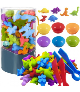 Dinozaury zestaw do nauki liczenia KRUZZEL 22496 00022496