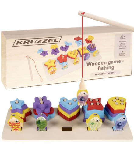 Sorter drewniany, łowienie rybek Kruzzel 22565 00022565