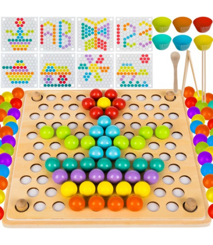 Drewniana układanka koraliki KRUZZEL 22403 00022403