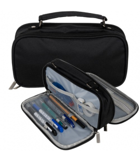 Piórnik rozkładany podwójny czarny Maaleo 24516 00024516