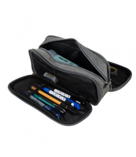 Piórnik rozkładany potrójny szary Maaleo 24512 00024512