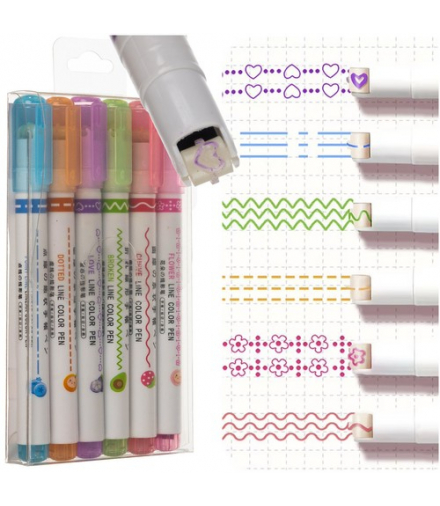 Długopis do szlaczków zestaw 6 szt. Maaleo 24861 00024861