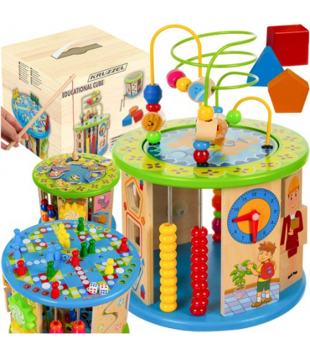 Kostka edukacyjna drewniana Kruzzel 24670 00024670