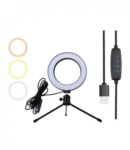 Lampa pierścieniowa 16cm led staty ATL ZD67B