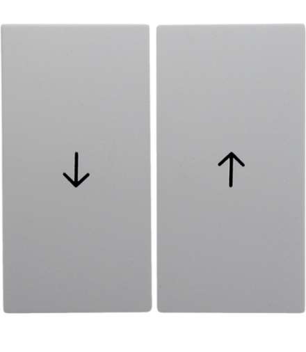 Klawisz z nadrukiem symbolu "strzałka" do łączników żaluzjowych biały mat