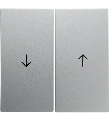 Klawisz z nadrukiem symbolu "strzałka" do łączników żaluzjowych alu mat