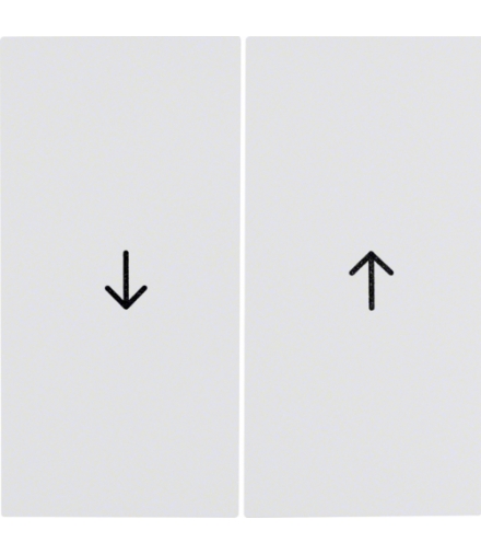 Klawisz z nadrukiem symbolu "strzałka" do łączników żaluzjowych biały