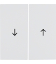 Klawisz z nadrukiem symbolu "strzałka" do łączników żaluzjowych biały