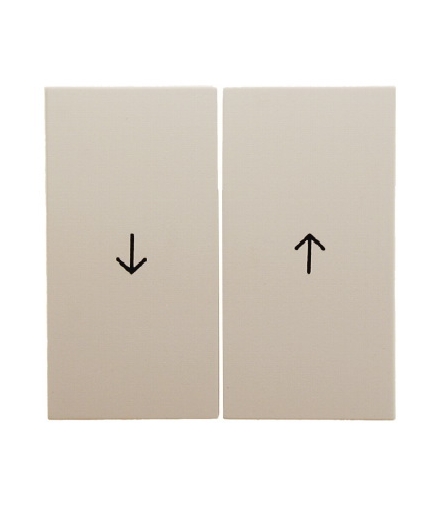 Klawisz z nadrukiem symbolu "strzałka" do łączników żaluzjowych krem