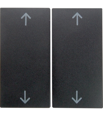 Klawisz z nadrukiem symbolu "strzałki" do łączników żaluzjowych antracyt mat