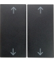 Klawisz z nadrukiem symbolu "strzałki" do łączników żaluzjowych antracyt mat