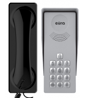 DOMOFON ADP-37A3 ''INGRESSO NERO'' - 1-rodzinny, kaseta zewnętrzna z szyfratorem