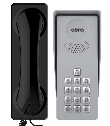 DOMOFON ADP-37A3 ''INGRESSO NERO'' - 1-rodzinny, kaseta zewnętrzna z szyfratorem