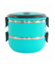 Lunch box, dwukomorowy, piętrowy 1.4L, 15x15cm, ATL AG479J