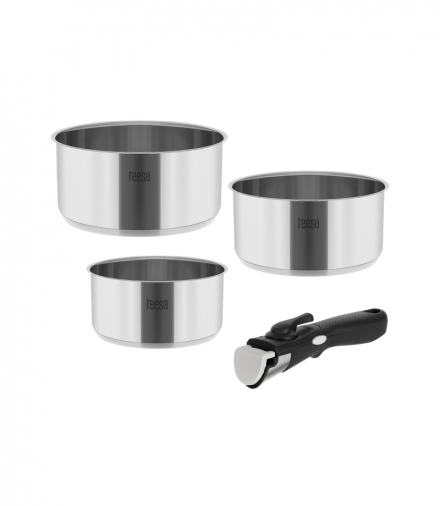 Zestaw garnków z odłączaną rączką TEESA COOK EXPERT SINGLE HAND Teesa LEC-TSA0148