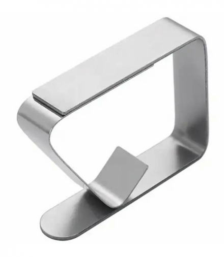 Klipsy do obrusu stalowe 6szt ATL DA91