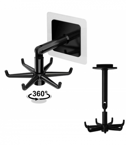 Wieszak kuchenny obrotowy czarny ATL AG880A