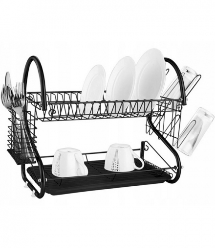 Suszarka do naczyń 2 poziomy black ATL AG373E