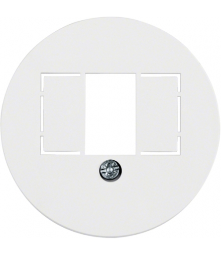 Serie 1930/Glas Płytka czołowa do gniazda głośnikowego i ładowania USB, biały Berker 1040