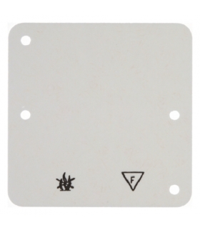 Akcesoria osprzęt Płytka denka samogasnąca 1-krotna, kremowy, n/t Berker 102112