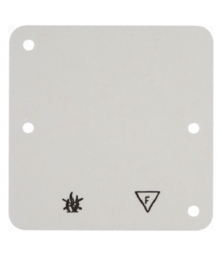 Akcesoria osprzęt Płytka denka samogasnąca 1-krotna, kremowy, n/t Berker 102112