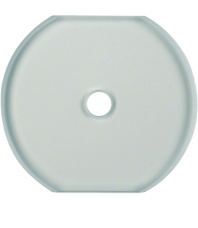 Glasserie Szklana płytka wierzchnia środkowa do łącznika obrotowego, jasny Berker 1095