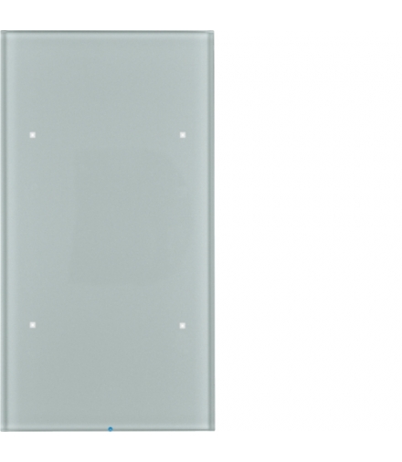 KNX TS Sensor dotykowy 2-krotny, szkło, alu
