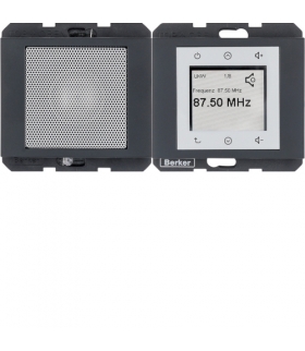 K.1 Radio Touch komplet, antracyt mat Berker 28807006