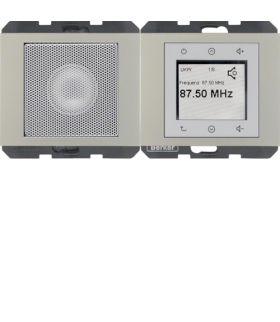 K.5 Radio Touch komplet, stal szlachetna, lakierowany Berker 28807004