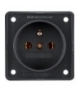 Integro Flow Gniazdo z uziemieniem, mechanizm, czarny, mat Berker 9618505