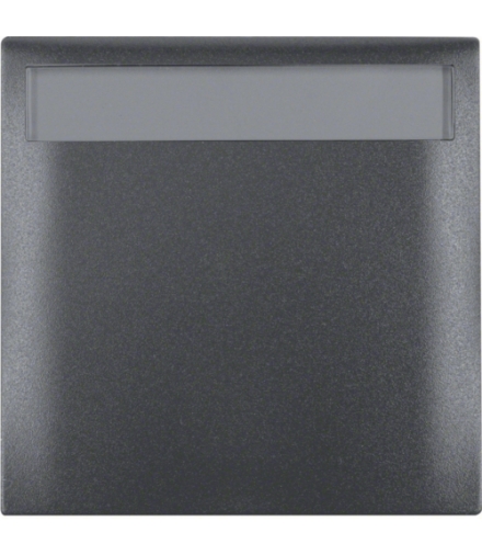 Integro Flow Ramka 1-krotna z pokrywą i polem opisowym, antracyt, mat Berker 919882505