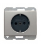 Arsys Gniazdo SCHUKO z podwyższoną ochroną styków, stal szlachetna nierdzewna Berker 47340004