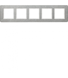 Q.7 Ramka 5-krotna pozioma, stal szlachetna Berker 10256083