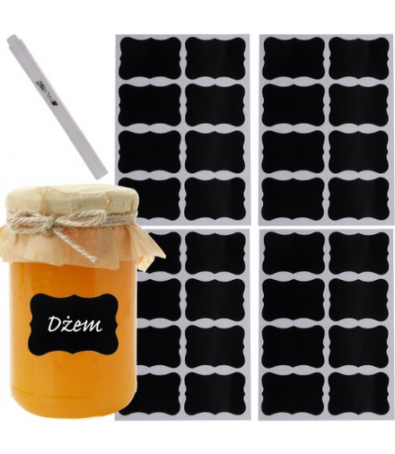 Etykiety samoprzylepne + pisak do kuchni Malatec 21643 MALATEC 00021643